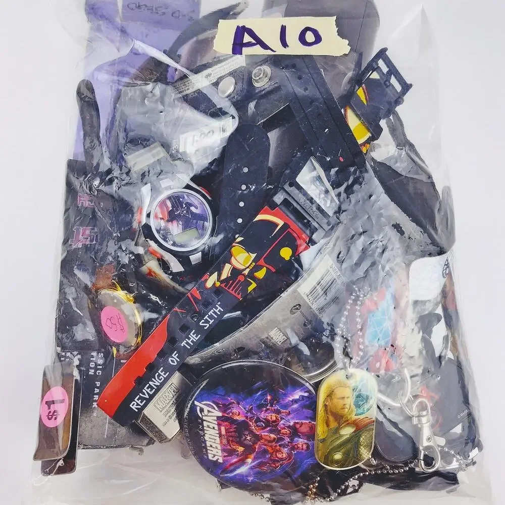 Disney Men's Mix Pop Culture Mystery Jewelry Bundle – 1.12 Pound AS-IS Lot A10